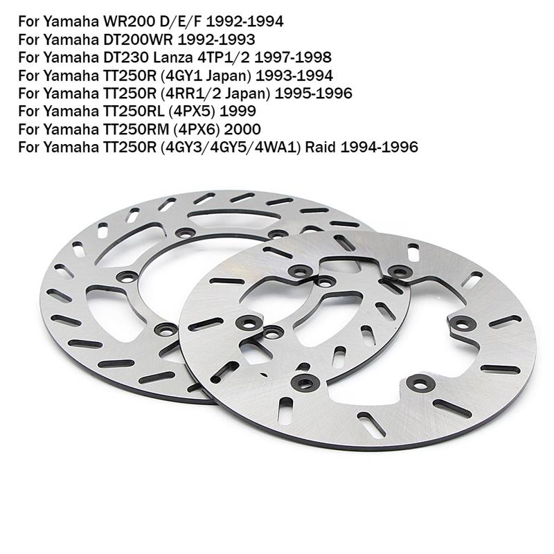 245mm / 220mm Motorcycle Front Rear Brake Disc Rotor For Yamaha TT250R TT250RL TT250RM WR200 D/E/F DT200WR DT230 Lanza 4TP1/2