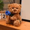 23/30cm Cartoon Cute Teddy Bear Stuffed Animal Holding Rose Stuffed Animal Home Decoration Valentine's Day Gift For Girlfriend