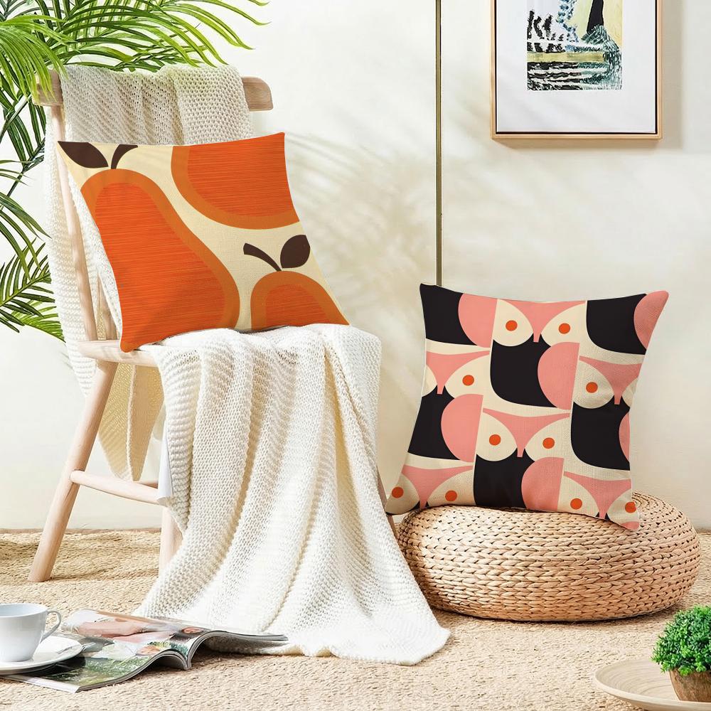 Artistic Art Orla KielyS Cushion Cover Breathable and skinfriendly linen pillowcase square removable and washable cushion
