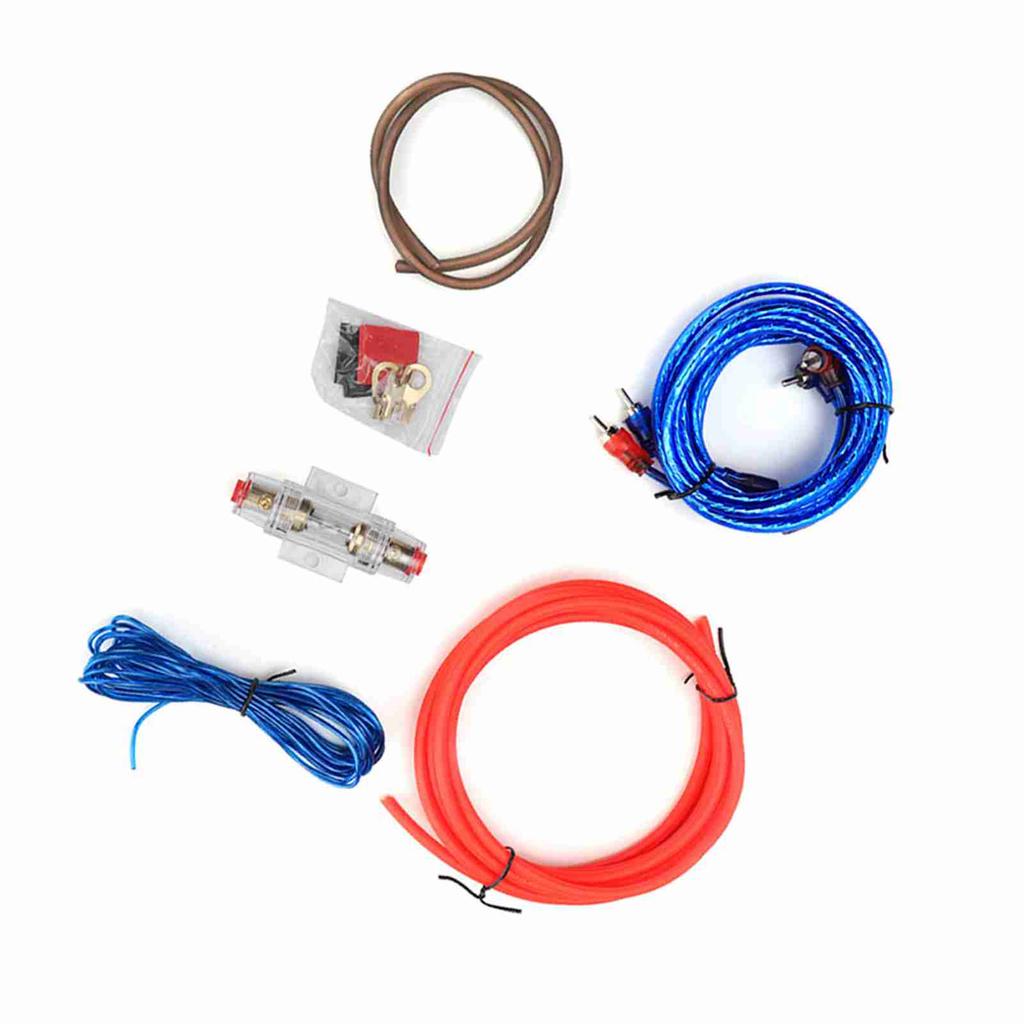 Автомобильный усилитель мощности 10GA, сабвуфер, аудиодинамики, сменный комплект проводов из цинкового сплава