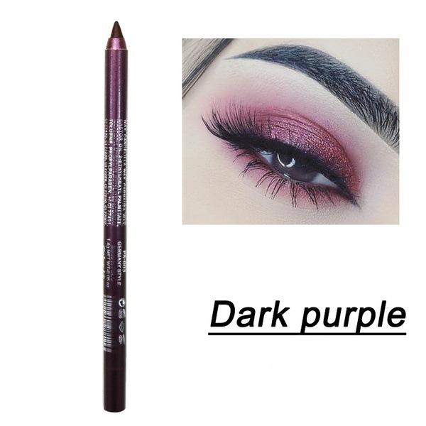 Многоцветная мерцающая подводка для глаз, гелевая подводка для глаз, 4-в-1, цветная подводка для глаз, тени для век и карандаш для бровей, водостойкая и долговечная