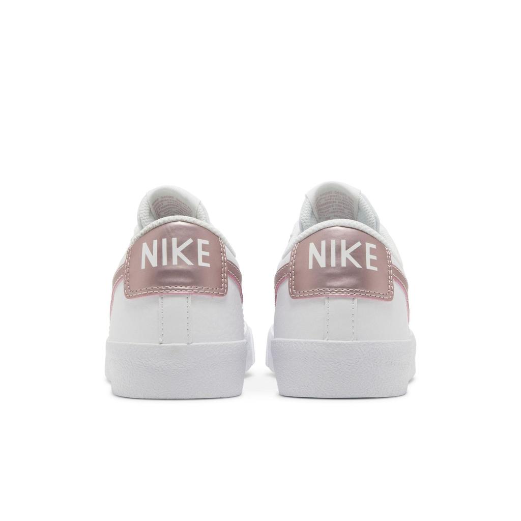 Nike Blazer Low '77 Grade School 'White Pink Glaze' (Unisex) White / White / Pink Glaze Kids' Skateboarding Shoes DA4074 105