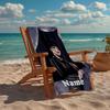 Custom Name Ultra-Soft Beach Towel with Wednesday Theme,Ideal for Pool - Camping, Diving - Perfect Travel Essential, Vibrant Beach Towel.