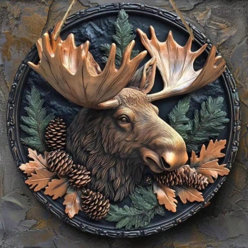 Металлический знак-плакат с лосем, настенный декор для паба, кухни, кафе, домашнего офиса