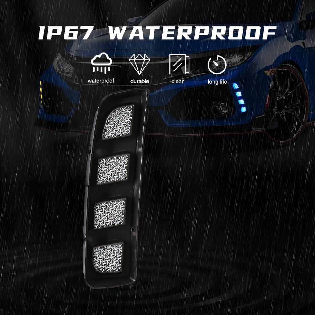 DRL для Honda Civic 10-го поколения Type R 2018 2019 2020 202 светодиодные дневные ходовые огни динамические указатели поворота противотуманные фары