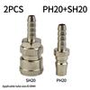 2 шт. Фитинги для воздушного шланга Быстроразъемное соединение Компрессор SH20 PH20 для шланга 8 мм Подпружиненные соединительные элементы Запчасти