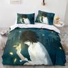 Комплект постельного белья Death Note Single Twin Full Queen King Size Bed Set Adult Kids Bedroom Duvet cover Sets 3D Print Anime Death Note