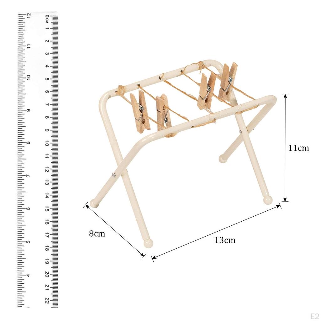 Кукольная сушилка для одежды, имитация модели одежды, мини с прищепками для деталей кукол BJD