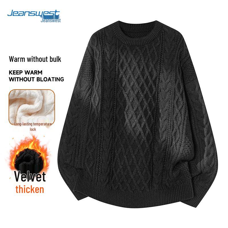 Jeanswest Unisex Thick Warm Round Neck Sweater