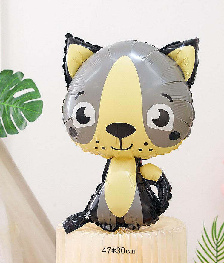 Animal Balloons Safari Jungle Kids Birthday Wildlife  Party Decoration Foil Cute Cartoon Elephant Tiger Hippo Baby Shower Balons