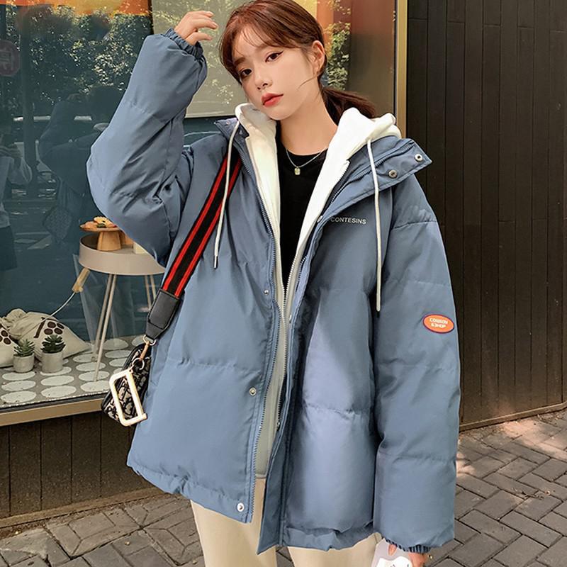 Winter Jacket Women Overcoat Thick Down Cotton Padded Short Parkas Mujer Oversize Casual Hooded Bubble Coat Female
