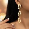 Трендовые преувеличенные серьги-цепочки - Женские геометрические серьги-гвоздики в уличном стиле