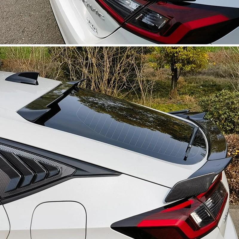 Совместим с 2022+ 11-го поколения Honda Civic Hatchback, гоночный верхний спойлер, установка без сверления