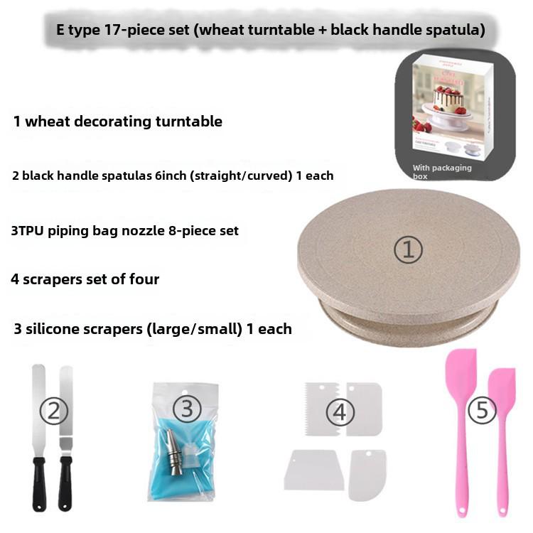 Набор для украшения торта из пшеничной соломы - вращающийся инструмент для выпечки для проектов «сделай сам»