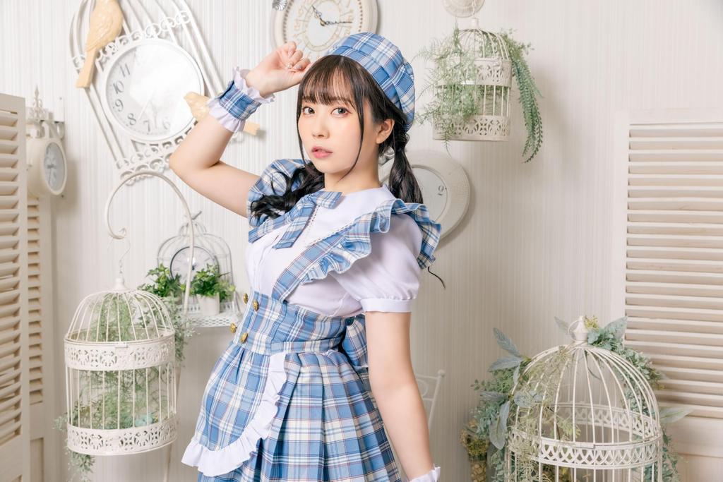 Палитра Clearstone Lyrical для косплея на Хэллоуин Idol Check Maid Blue для женщин