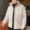 Пуховик повседневный 90-х годов белый утиный пуховик мужской молодежный зимний гонконгский трендовый бренд теплая и холодная куртка с воротником-стойкой мужская одежда