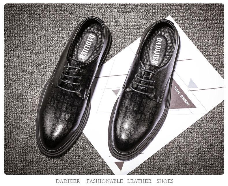 Men's Large Size Genuine Leather Casual Shoes - British Style Autumn Youth Formal