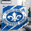 1pc SV Darmstadt 98 Print Flannel Blanket, High quality Comfortable for All Seasons, Home Decor, Warmth and Comfort, Perfect for Christmas Gifts92