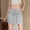 Женская спортивная юбка Spicy Girl 2026, облегающая бедра, А-силуэта - Летняя незаменимая вещь из чистого хлопка