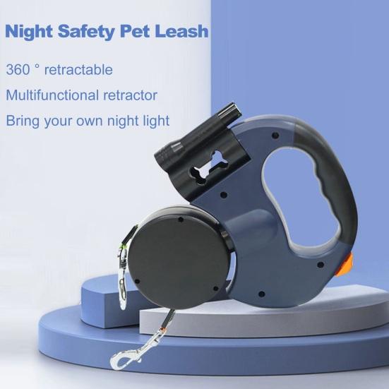 Двойной выдвижной поводок для собак, двухголовый выдвижной поводок для прогулок, не допускающий запутывания, трос для двух собак весом до 50 фунтов