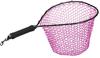 PROX Резиновый подсачек, Короткая рукоятка Тип 12, Черная рама, Розовая сетка, PX70412PK (Черный корпус/Розовая сетка)
