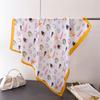 Spring And Summer Beach Printing Simulation Silk Scarf Square Scarf High-End Shawl Versatile Neck Small Square Scarf Headscarf Scarf