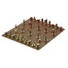 Retro Metal 3D Three-Dimensional Characters Terracotta Warriors And Horses Chess Chinese Chess Set