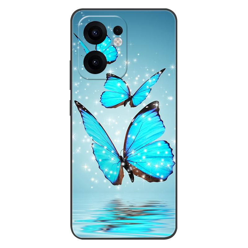 For OPPO Reno13 F Case 13F Flowers Silicone Soft TPU Back Cover For OPPO Reno 13F 5G Case CPH2699 Coque Shockproof Fundas