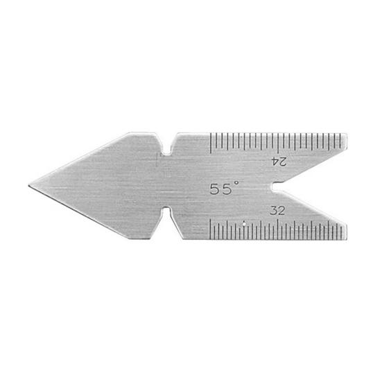 Центровочный калибр Fishtail из нержавеющей стали с шагом резьбы 55/60 градусов, режущий калибр для токарного станка, инструмент для измерения метрических винтов по металлу, Америка