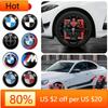 New Hots E60 4pcs 68mm Car Wheel Center Cap Logo Hub Badge Rims Cover For BMW E46 E38 E60 E90 E93 F20 F30 X3 X5 Blue White Blac