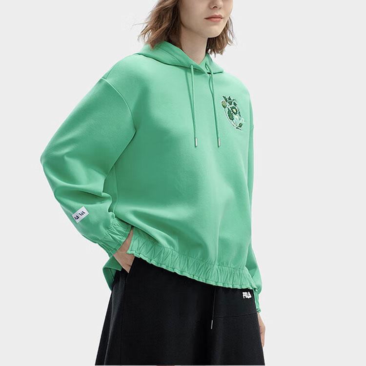 Fila Х V&A Heritage Collection Худи с принтом письма Женские худи Фруктово-молочно-зеленый F11W418203F-LG