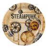 Картонные стимпанк одноразовые тарелки (Пакет из 8)