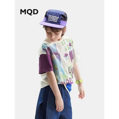 MQD Футболка с коротким рукавом Ощущение прохлады Быстросохнущая одежда Одежда для малышей