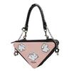 Косметичка/несессер Prada [Индивидуальная сумка] Розовый треугольник, простой, нишевый и высококлассный, модный, для поездок на работу, изысканный Розовый милый треугольник
