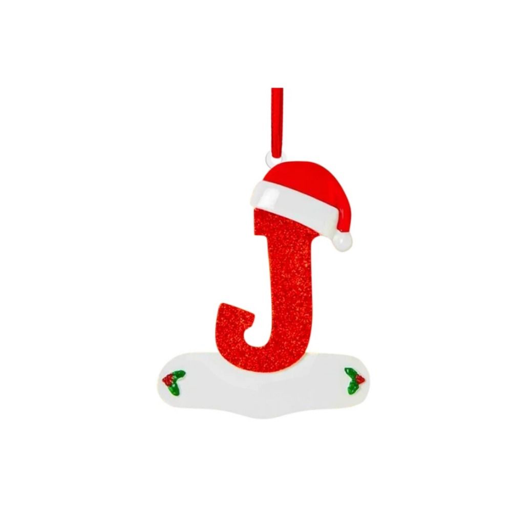 Decorative Christmas Tree Letter Pendant A-Z Xmas Tree Blessing Letter Pendant Christmas Party