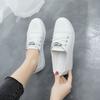 Lace-up Small White Shoes Female Student Flat Shoes Korean Version Comfortable Lightweight Soft Sole Single Shoes Casual Non-slip Skate Shoes