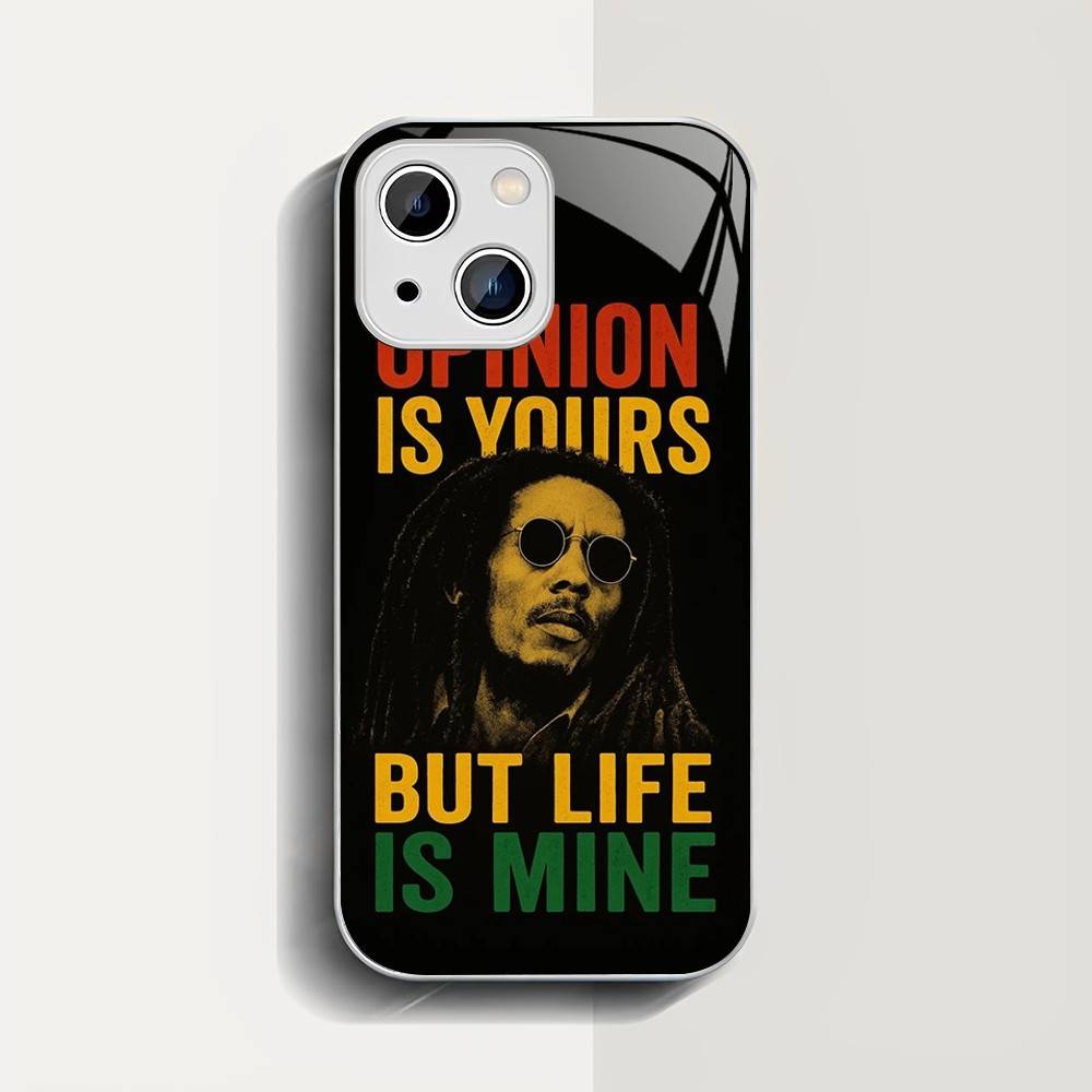 Закаленное стекло Bob Marley Rasta Lion для iPhone 14 13 12 11 Pro Mini XS MAX 14Plus X XS XR Чехлы