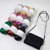 100g/Roll Shiny Yarn Ball Knitting Crocheting Metallic Cloth Fabric Yarn DIY Bag Shoes