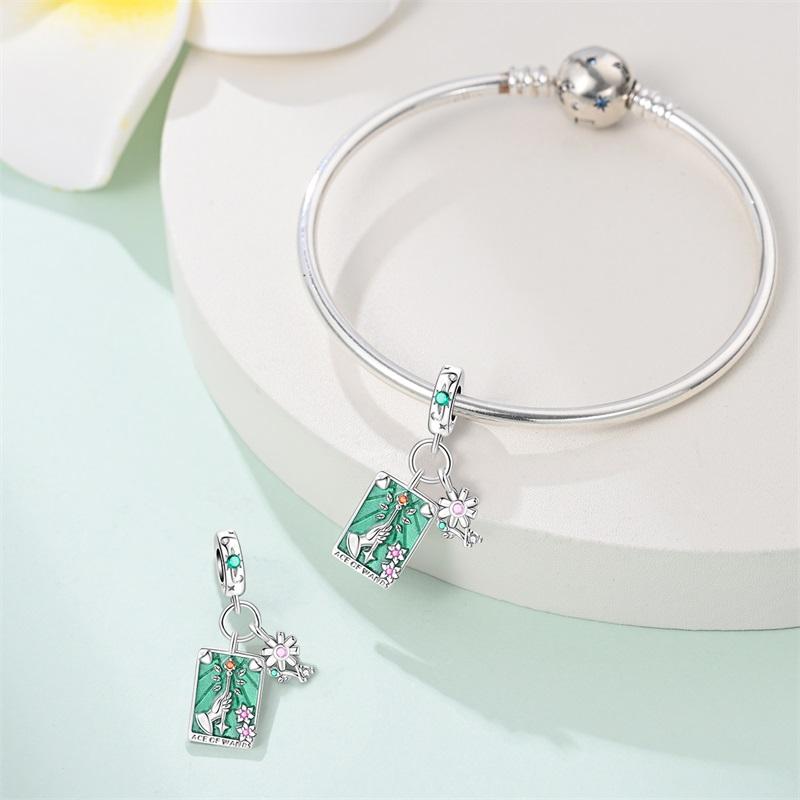 Медная Коллекция Таро Подвеска DIY Бусины Королева Скипетр Подходят для 3 мм Оригинального Браслета Ювелирные Изделия Подарки на День Рождения