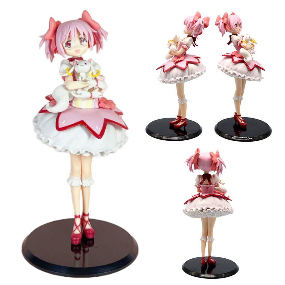 23 см Puella Magi Madoka Magica Аниме Фигурка Канаме Волшебная Девочка Модель Игрушка Подарок Кукла-Действие В Наличии ПВХ Позабельная Сочлененная Масштабная Детализированная Подвижная