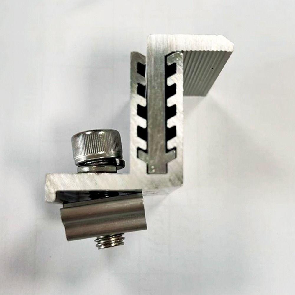 4Pcs Adjustable Solar Panel Mounting Z Brackets Solar Rail End Clamps  Solar System Accessories