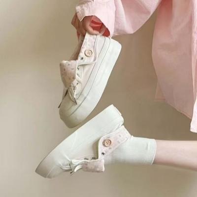 Кеды на платформе «Дофамин» женские новые летние тонкие дышащие универсальные белые туфли повседневные кеды