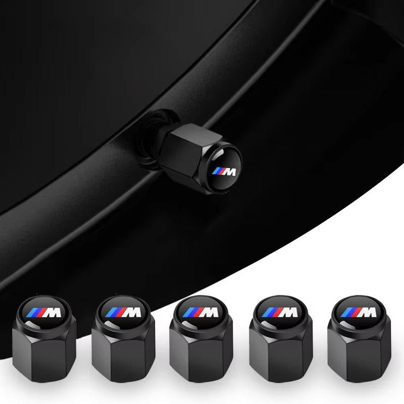 5PCs Car Wheel Tire Valve Caps Air Stem Covers For BMW M E34 E36 E60 E90 E46 F10 F20 F30 X5 X6 X1 M3 M5 M6 Accessories QMM8685 ER4