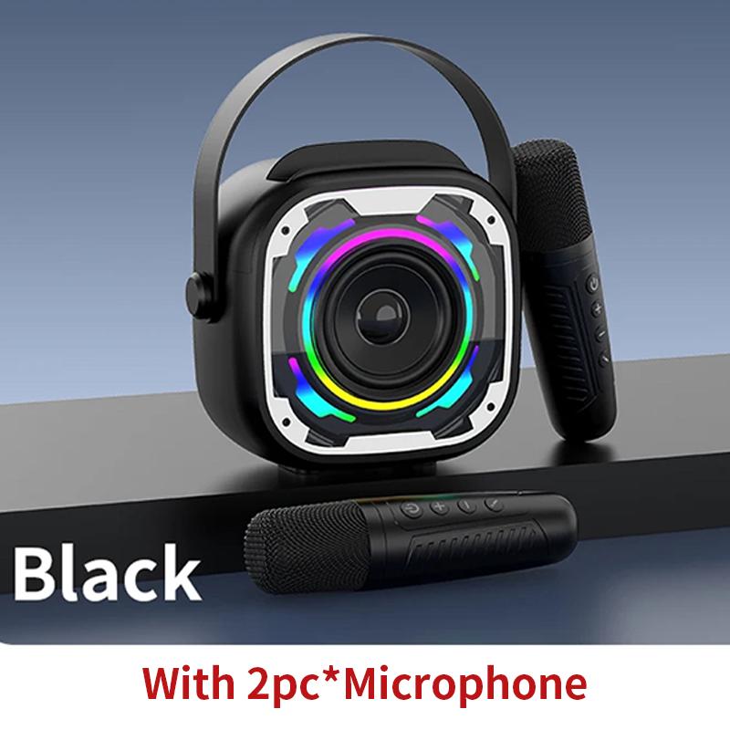 Mini Karaoke Machine Portable Bluetooth 5.3 Speaker Wireless Microphone Home Family Singing Children's Gifts Support TF U Disk
