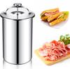 In-Stock 304 Stainless Steel Meat Steamer Pot with Thermometer