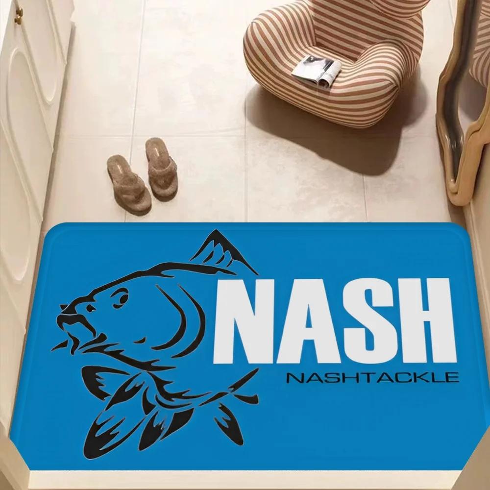 Логотип Nash Fishing Коврик для пола Коврик для ванной Комната для детей Спальня Декорация Балкон Противоскользящий Дверной коврик Гостиная Прикроватные коврики