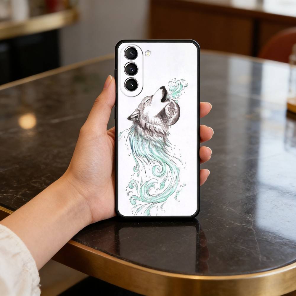 Крутой чехол W-Wolf A-Animals для Samsung Galaxy S21 S25 FE S24 S23 Ultra S20 S9 S22 Plus S10 TPU Чехол