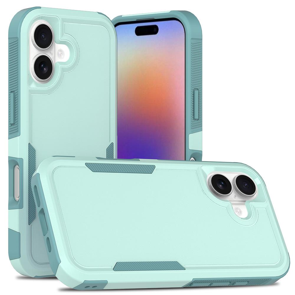 For iPhone 17 Case 2 in 1 PC + TPU Shockproof Phone Cover