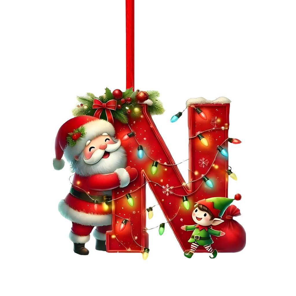 26 Letter,Christmas,Ornaments,Acrylic,1
