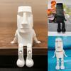 3D-печатная статуя Моаи с острова Пасхи - Фигурка-коллекционная игрушка с подвижными суставами, Декор для дома и рабочего стола, Подарок на вечеринку